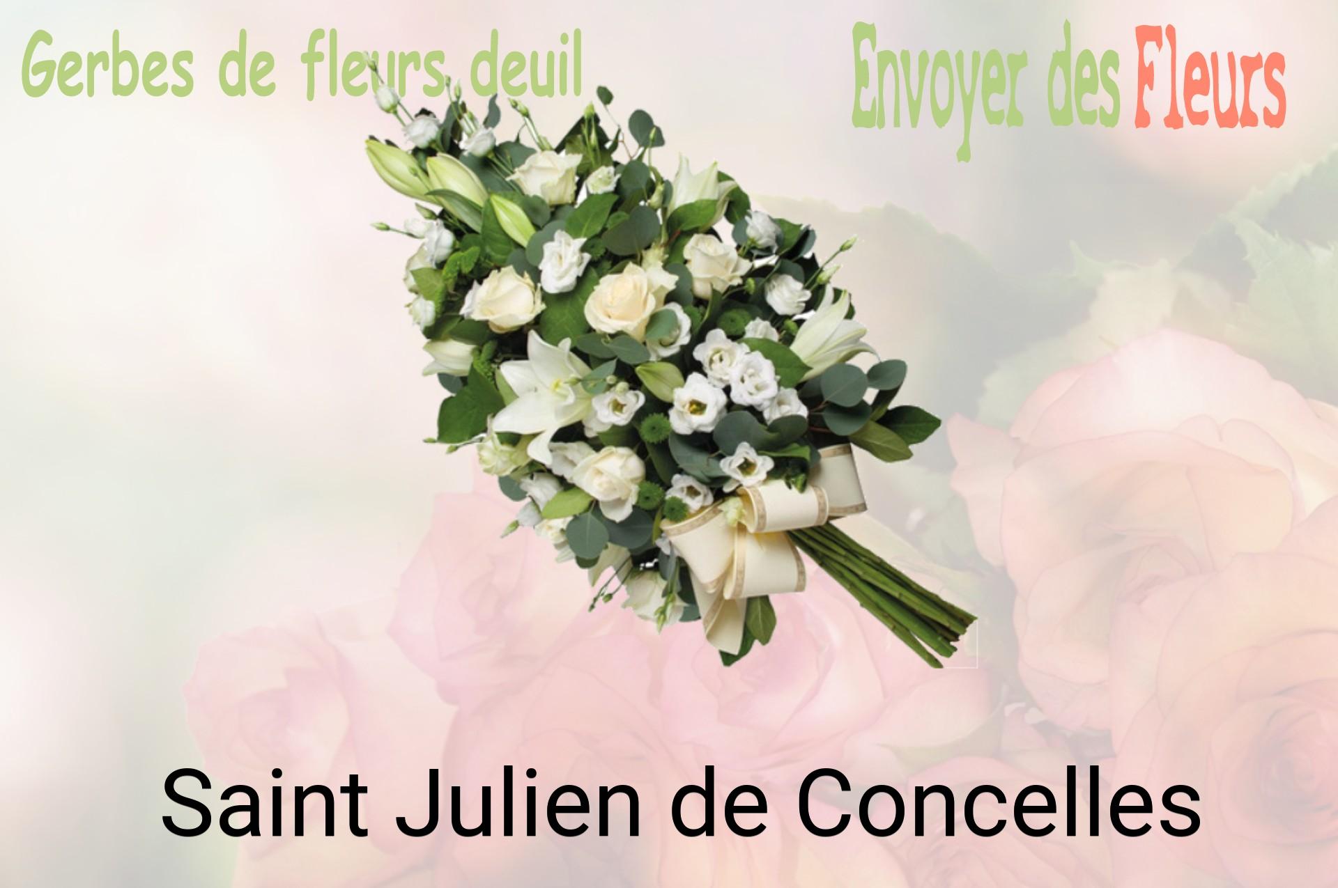 Gerbe de fleurs de deuil livrée à Saint-Julien-de-Concelles